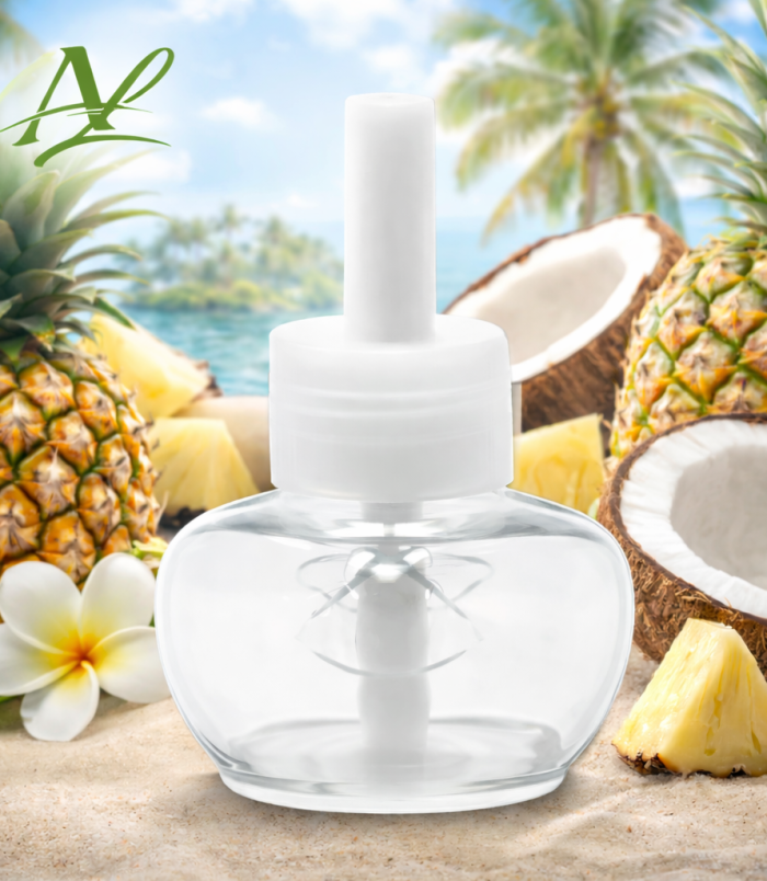 Tropical air freshener on sandy beach